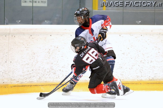 2014-10-11 Aosta-Hockey Milano Rossoblu U14 0897 Francesco Cecchetto